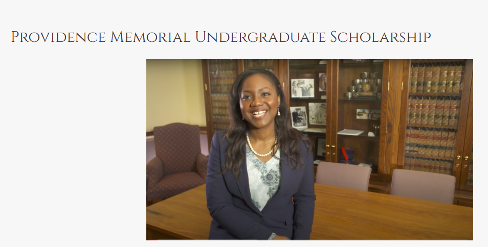 
	Providence Memorial Undergraduate Scholarship 2025 

	 
