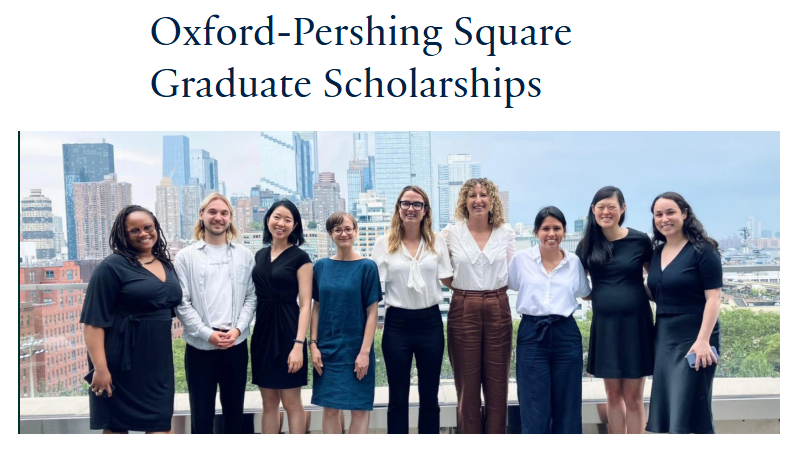 
	2026 Oxford Pershing Square Fully Funded Scholarship in UK
